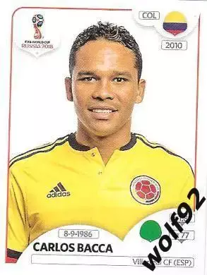 Наклейка №648 Carlos Bacca / Colombia / Panini / ЧМ 2018