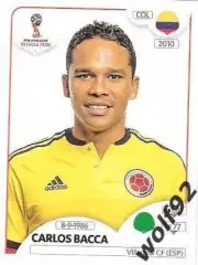 Наклейка №648 Carlos Bacca / Colombia / Panini / ЧМ 2018