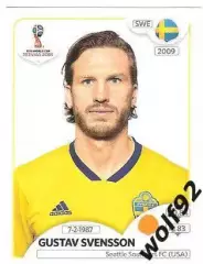Наклейка №484 Gustav Svensson / Sweden / Panini / ЧМ 2018