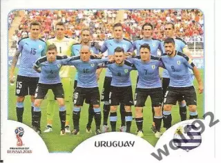 Наклейка №93 / Уругвай / Uruguay / Panini / ЧМ 2018