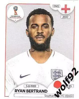 Наклейка №579 / Ryan Bertrand / England / Panini / ЧМ 2018