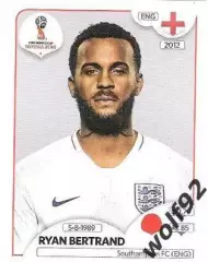 Наклейка №579 / Ryan Bertrand / England / Panini / ЧМ 2018