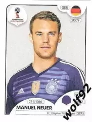 Наклейка №434 Manuel Neuer / Germany / Panini / ЧМ 2018