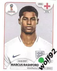 Наклейка №590 / Marcus Rashford / England / Panini / ЧМ 2018
