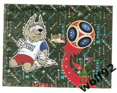 Наклейка №3 Талисман / Panini / ЧМ 2018