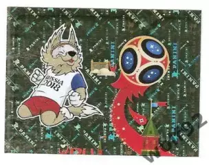 Наклейка №3 Талисман / Panini / ЧМ 2018
