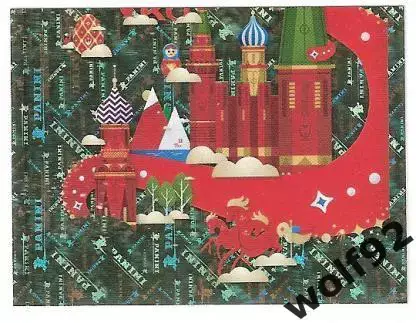 Наклейка №4 Москва/Талисман / Panini / ЧМ 2018