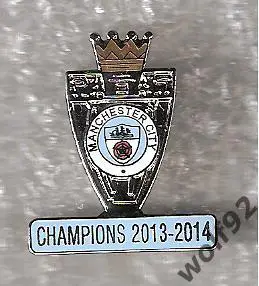 Знак Манчестер Сити Англия (10) Чемпион Англии 2013-14 / Champions 2013-14