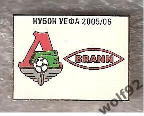 Знак матчевый Локомотив Москва - Бранн Норвегия Кубок УЕФА 2005-06