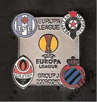 Знак Шахтёр Донецк Лига Европы 2009-10