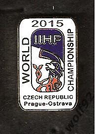 Знак Хоккей Чемпионат Мира 2015 Чехия (1) / Эмблема / 2015