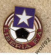 Знак Федерация Футбола Либерия (1) Пр-во Португалия 1980-е гг.