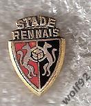 Знак Ренн Франция (1) / Stade Rennais FC / Оригинал 1950-60-е гг. (запонка)