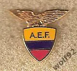 Знак Федерация Футбола Эквадор (1) пр-во Швеция 1990-е гг.