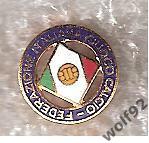 Знак Федерация Футбола Италия (4) оригинал 1960-е гг. SAF (запонка)