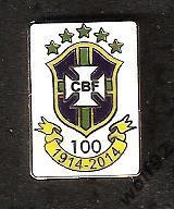 Знак Федерация Футбола Бразилия (15) / 100 лет / 1914-2014