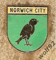 Знак Норвич Сити Англия (1) / Norwich City FC / 1980-е гг.