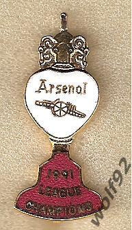 Знак Арсенал Лондон Англия (8) / Arsenal FC League Champions 1991 / 1991