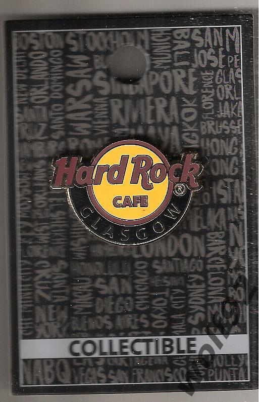 Знак Хард Рок Кафе Глазго / Hard Rock Cafe Glasgow / Классический логотип.