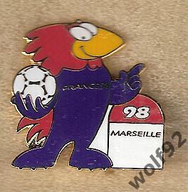 Знак ЧМ 1998 Франция (16) / Marseille / Официальный Promotion Ag