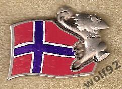 Знак ЧМ 1998 Франция (24) / Норвегия / Флаг / Официальный ARTHUS-BERTRAND