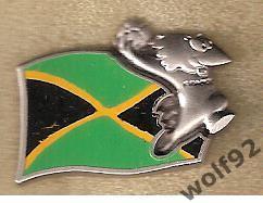 Знак ЧМ 1998 Франция (39) / Ямайка / Флаг/ Официальный ARTHUS-BERTRAND