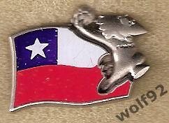 Знак ЧМ 1998 Франция (41) / Чили / Флаг/ Официальный ARTHUS-BERTRAND