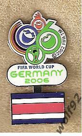 Знак ЧМ 2006 Германия (24) / Коста-Рика / Флаг / Официальный Trofe/EDER