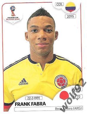 Наклейка №637 Frank Fabra / Colombia / Panini / ЧМ 2018