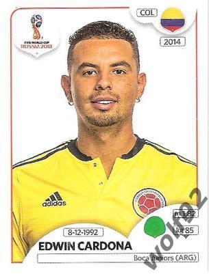 Наклейка №649 Edwin Cardona / Colombia / Panini / ЧМ 2018