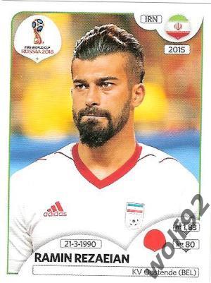 Наклейка №180 Ramin Rezaeian / Iran / Panini / ЧМ 2018