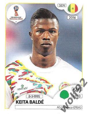 Наклейка №628 Keita Balde / Senegal / Panini / ЧМ 2018