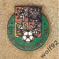 Знак Федерация Футбола Чехия (3) пр-во Англия 1990-е гг.
