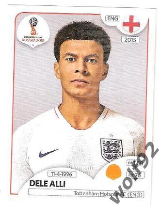 Наклейка №584 / Dele Alli / England / Panini / ЧМ 2018