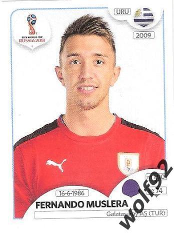 Наклейка №94 / Fernando Muslera / Uruguay / Panini / ЧМ 2018