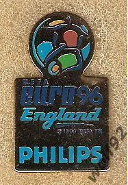 Знак ЧЕ 1996 Англия (10) / PHILIPS / Официальный @1994 UEFA TM