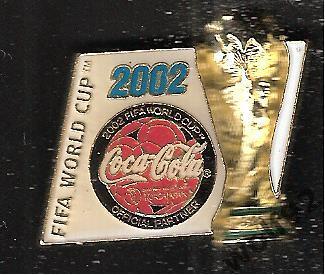 Значки ЧМ 2002 Корея/Япония (35) /Набор 2шт/Coca Cola /Официальный @1999 FIFA TM 1