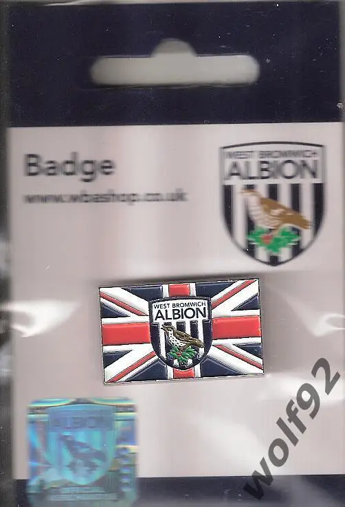 Знак Вест Бромвич Альбион Англия (21) /West Bromwich Albion /Официальный 2018-19