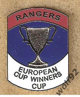 Знак Рейнджерс Глазго Шотландия (18) / Rangers FC / ECWC Winner / 2018-19-е гг.