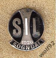 Знак Согндал Норвегия (1) / Sogndal IL / Пр-во Швеция 1990-е гг.