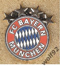 Знак Бавария Мюнхен Германия (3) / FC Bayern Munchen /2010-е гг.(размер 28х25мм)