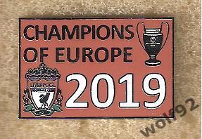Знак Ливерпуль Англия (72) / Liverpool FC / Champions Of Europe 2019