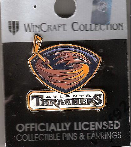 Знак Хоккей Атланта Трэшерс НХЛ (3) / Atlanta Trashers NHL / Официальный