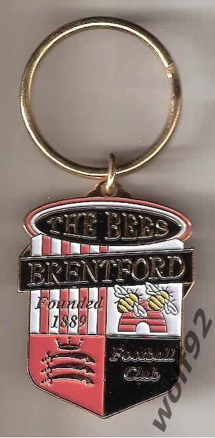 Брелок Брентфорд ФК Англия (1) / Brentford FC / Официальный / 2016-17