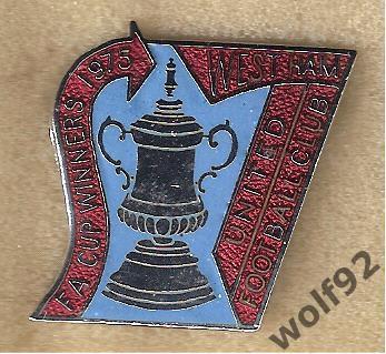 Знак Вест Хэм Юнайтед Англия(49) /West Ham United FA Cup Winners 1975 /Reeves&Co