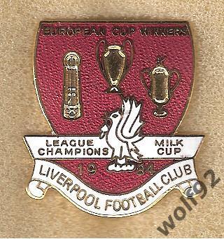 Знак Ливерпуль Англия(76)/Liverpool /E.C.Winners,League Champions,Milk Cup 1984