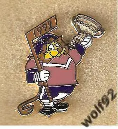 Знак Хоккей ЧМ 1992 Чехословакия (1) / Талисман / Ретро / 2020