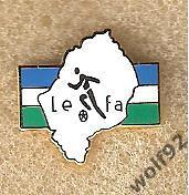 Знак Федерация Футбола Лесото (2) пр-во Швеция 1990-е гг.