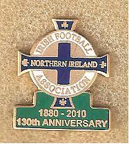 Знак Федерация Футбола Северная Ирландия (10) / 130 лет / 1880-2010
