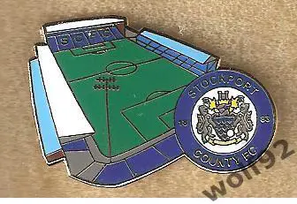 Знак Стокпорт Каунти Англия (1) / Stockport County FC / Стадион Эджли Парк 2020